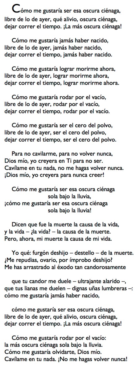 Cómo me gustaría ser esa oscura ciénaga copia